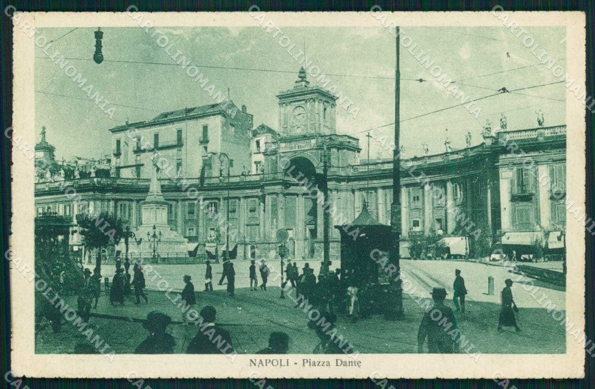Napoli Città Piazza Dante cartolina MX4609 – fronte