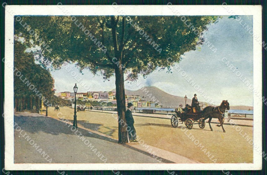 Napoli Città Via Caracciolo Vesuvio cartolina MX4611 – fronte