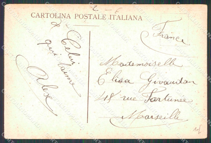Napoli Città Immacolatella Barche cartolina MX4616 – retro