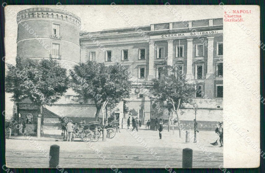 Napoli Città Caserma Garibaldi cartolina MX4617 – fronte