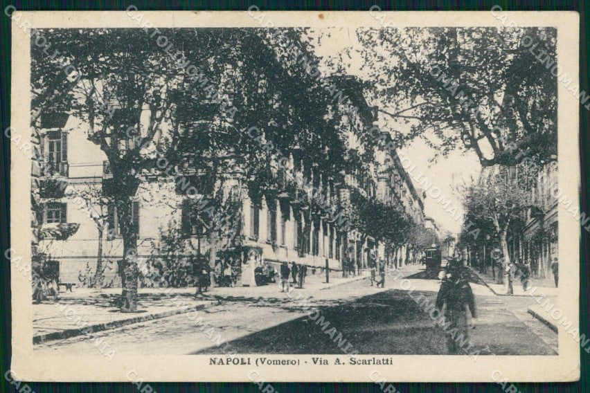 Napoli Città Via Scarlatti Vomero PIEGHINE cartolina MX4628 – fronte