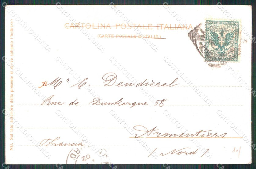 Napoli Città Veduta Castel Nuovo Strada Molo cartolina MX4638 – retro