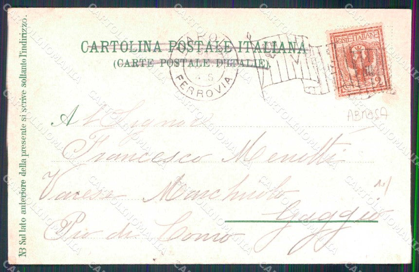 Napoli Città Largo Carità Via Roma ABRASA cartolina MX4643 – retro