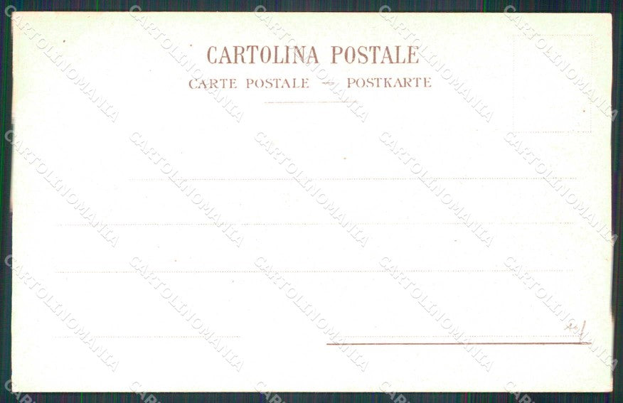 Napoli Città Villa Nazionale con Acquario Richter 40 cartolina MX4646 – retro