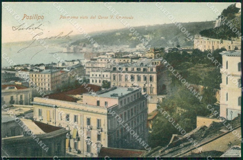 Napoli Città Veduta Generale Posillipo cartolina MX4647 – fronte