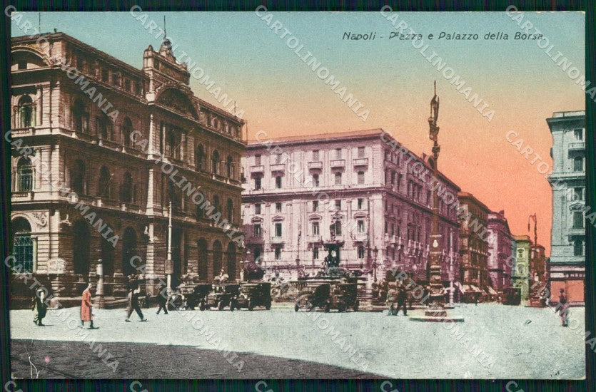 Napoli Città Piazza Palazzo Borsa cartolina MX4654 – fronte