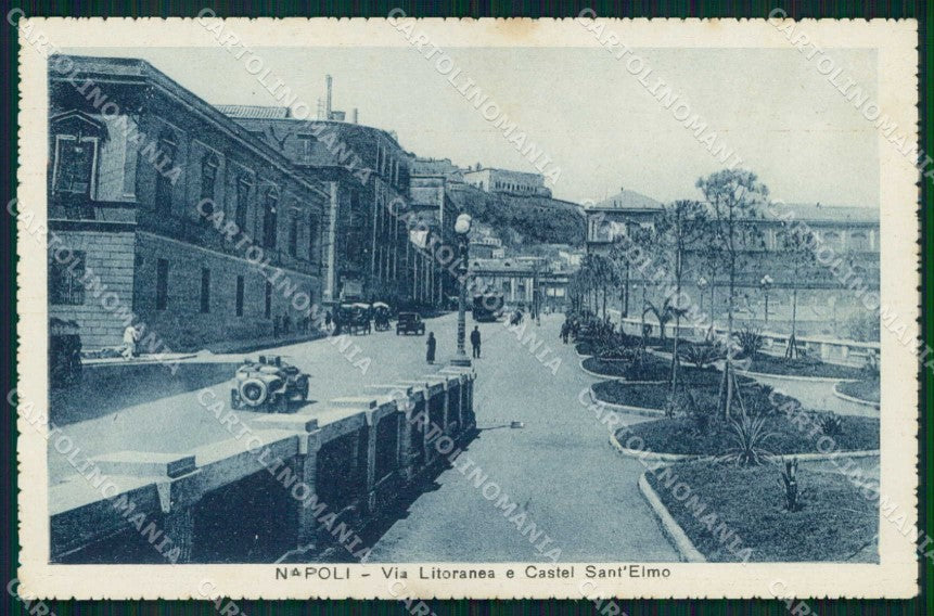 Napoli Città Via Litoranea Castel Sant Elmo cartolina MX4658 – fronte