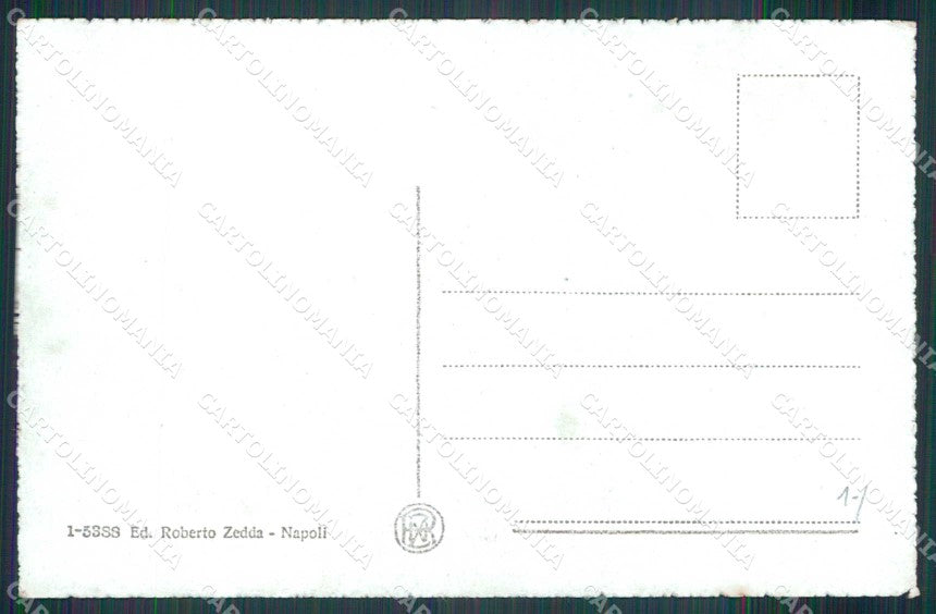 Napoli Città Villa Nazionale Antica Fontana Santa Lucia cartolina MX4662 – retro