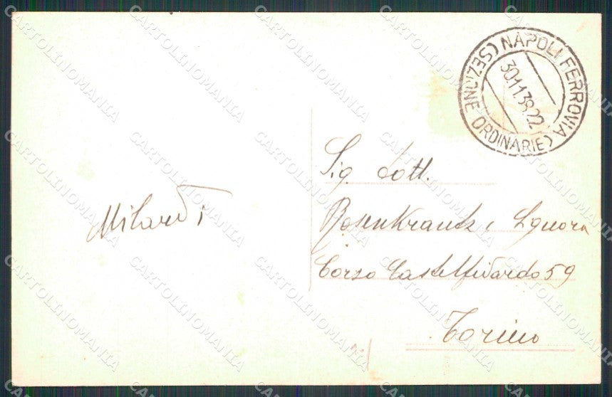 Napoli Città Via Partenope cartolina MX4667 – retro
