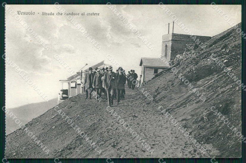 Napoli Città Vesuvio Strada per Cratere cartolina MX4676 – fronte