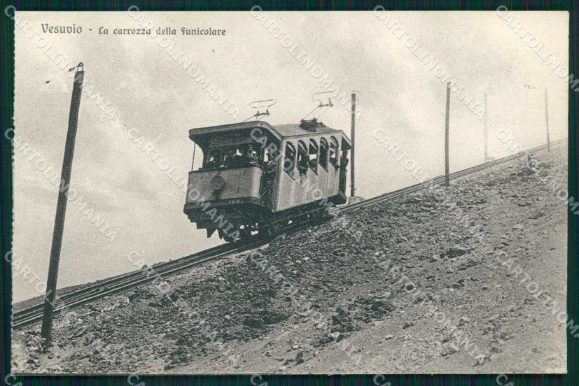 Napoli Città Vesuvio Carrozza Funicolare cartolina MX4677 – fronte