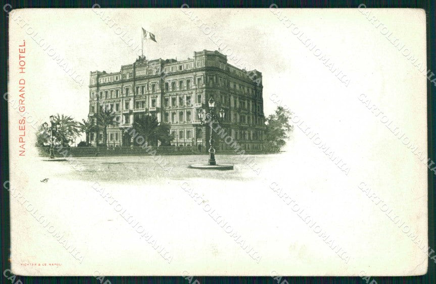 Napoli Città Grand Hotel Esterno Richter cartolina MX4678 – fronte