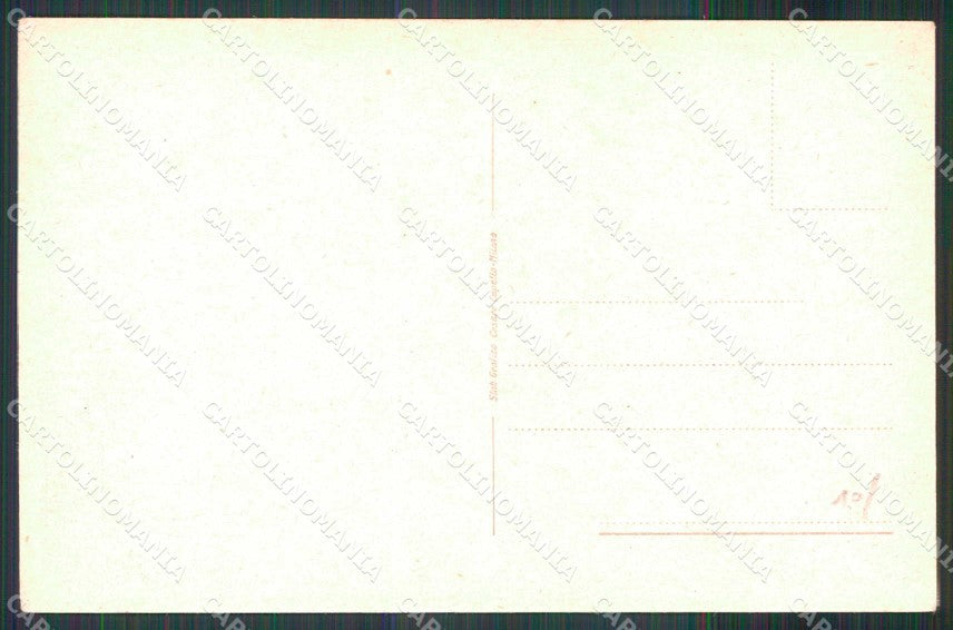 Napoli Città Via Partenope Vesuvio cartolina MX4679 – retro