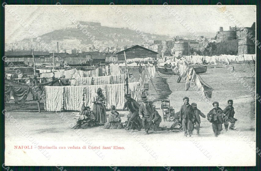 Napoli Città Marinella Veduta Castel Sant Elmo cartolina MX4683 – fronte