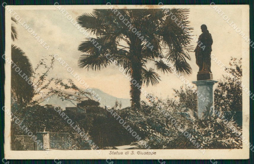 Napoli Città Statua San Giuseppe Convitto Pontano Sacro Cuore cartolina MX4689 – fronte