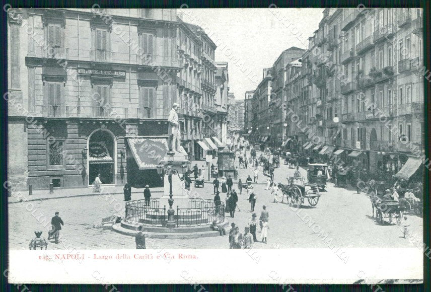 Napoli Città Largo Carità Via Roma cartolina MX4693 – fronte