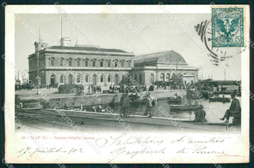 Napoli Città Immacolatella Nuova Richter 68 cartolina MX4704 – fronte