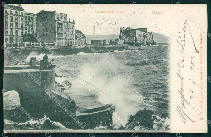 Napoli Città Castel dell Ovo cartolina MX4705 – fronte