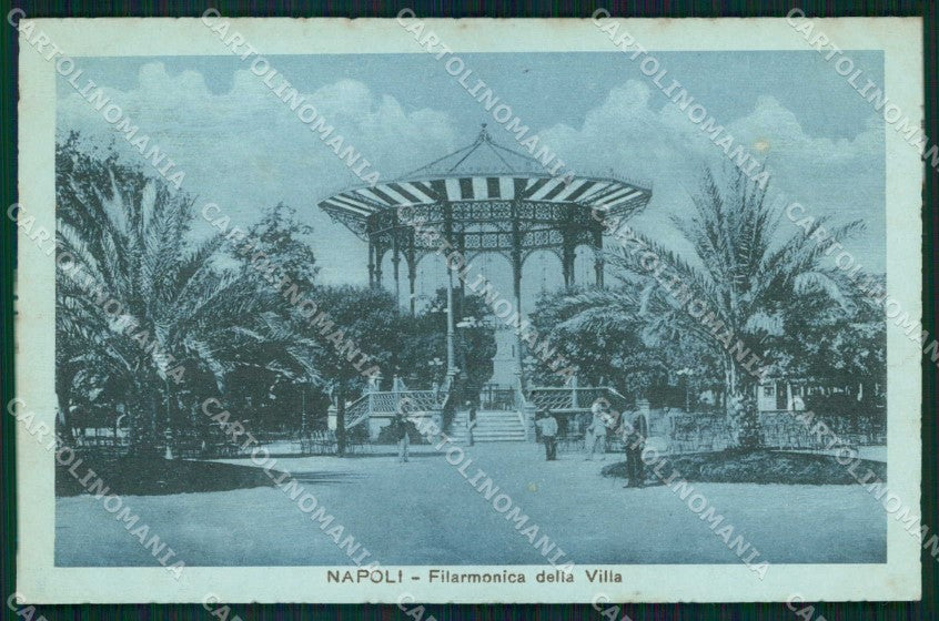 Napoli Città Filarmonica della Villa cartolina MX4711 – fronte