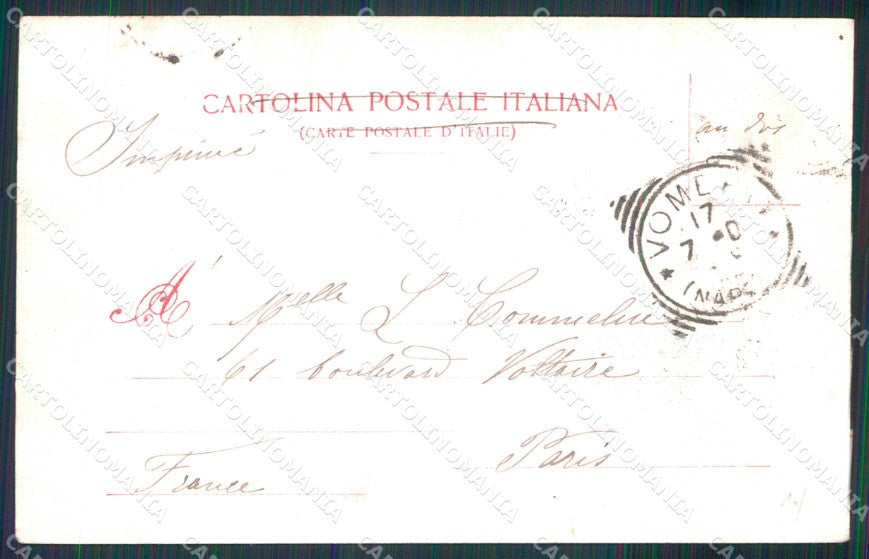 Napoli Città Veduta Vesuvio da Santa Lucia Barche Ragozino 2045 cartolina MX4719 – retro
