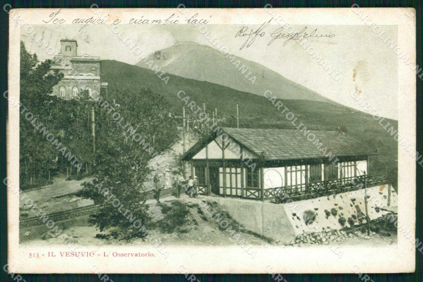 Napoli Città Vesuvio Osservatorio ABRASA cartolina MX4721 – fronte