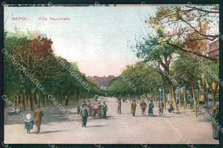 Napoli Città Villa Nazionale cartolina MX4730 – fronte