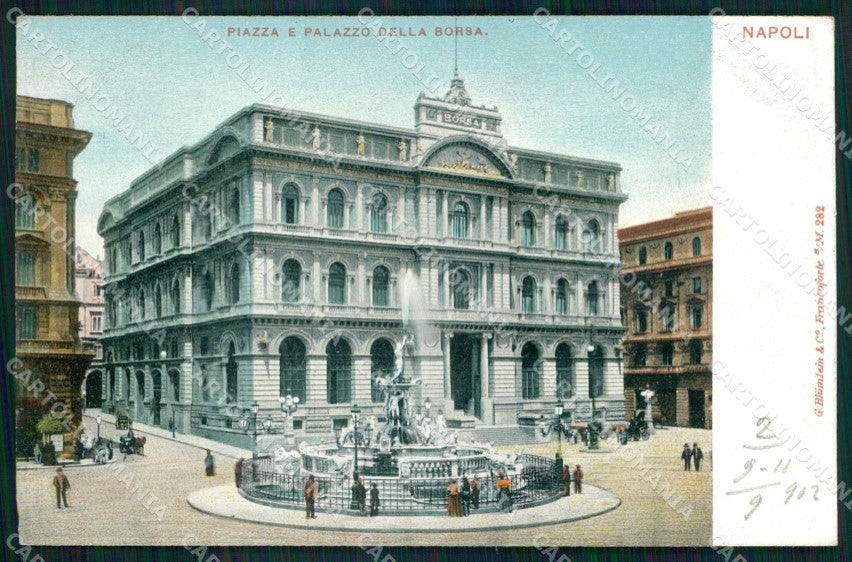 Napoli Città Piazza Palazzo Borsa cartolina MX4741 – fronte