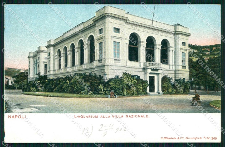 Napoli Città Aquarium Villa Nazionale cartolina MX4742 – fronte