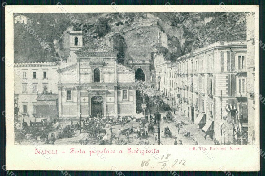 Napoli Città Piedigrotta Festa Popolare cartolina MX4744 – fronte