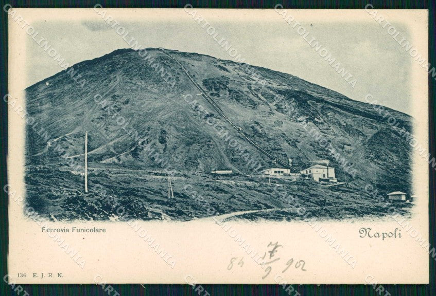 Napoli Città Ferrovia Funicolare cartolina MX4746 – fronte
