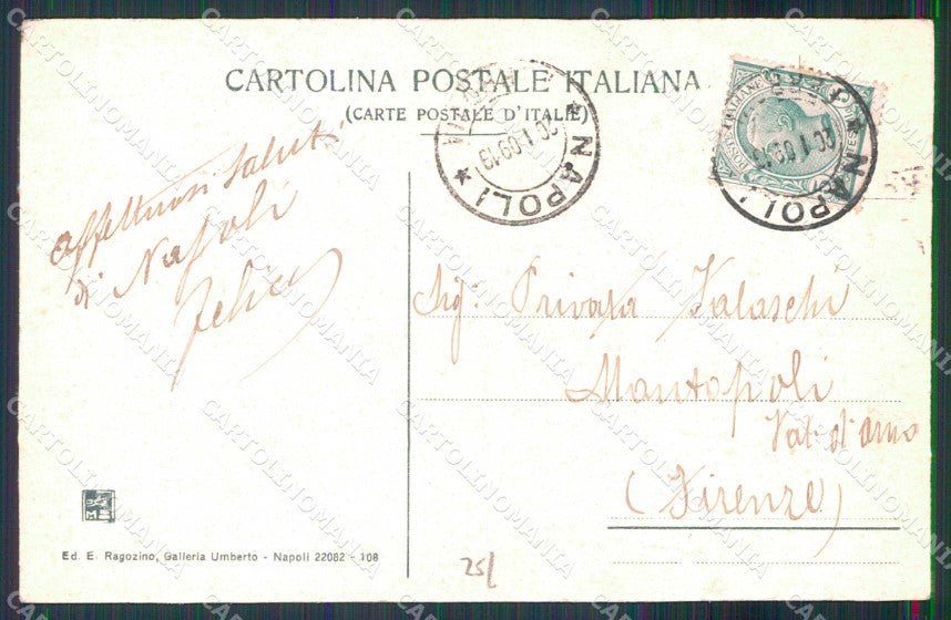 Napoli Città Via Caracciolo Ragozino 108 cartolina MX4755 – retro