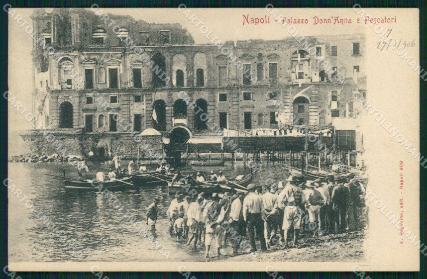 Napoli Città Palazzo Donn Anna Pescatori Ragozino cartolina MX4760 – fronte