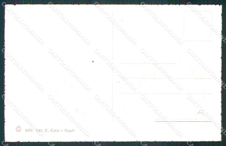 Napoli Città Piazza Borsa Brunner 8474 cartolina MX4773 – retro