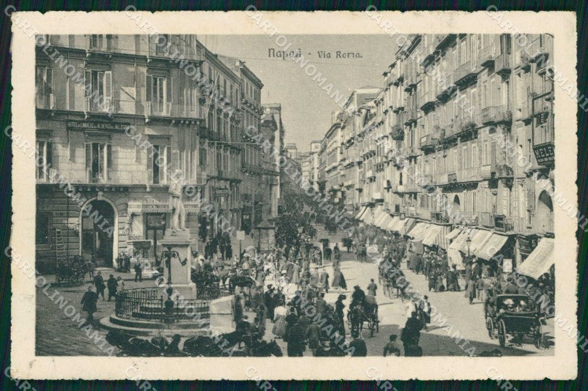 Napoli Città Via Roma Brunner cartolina MX4780 – fronte