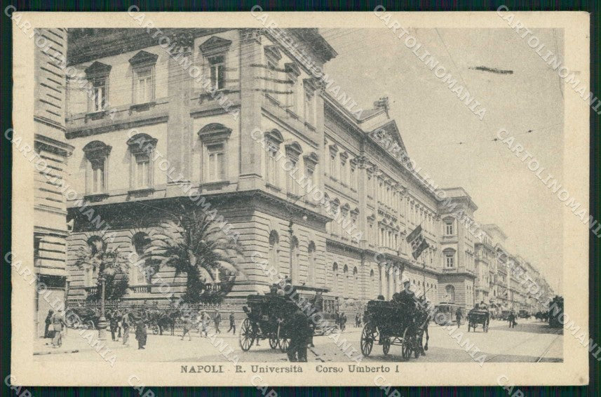 Napoli Città Corso Umberto I Università Tram cartolina MX4783 – fronte