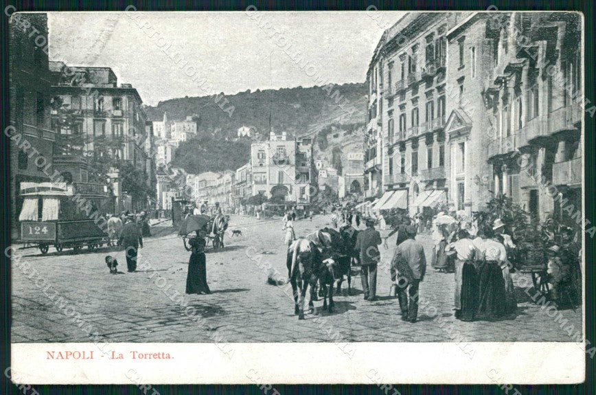 Napoli Città Torretta Tramway cartolina MX4784 – fronte
