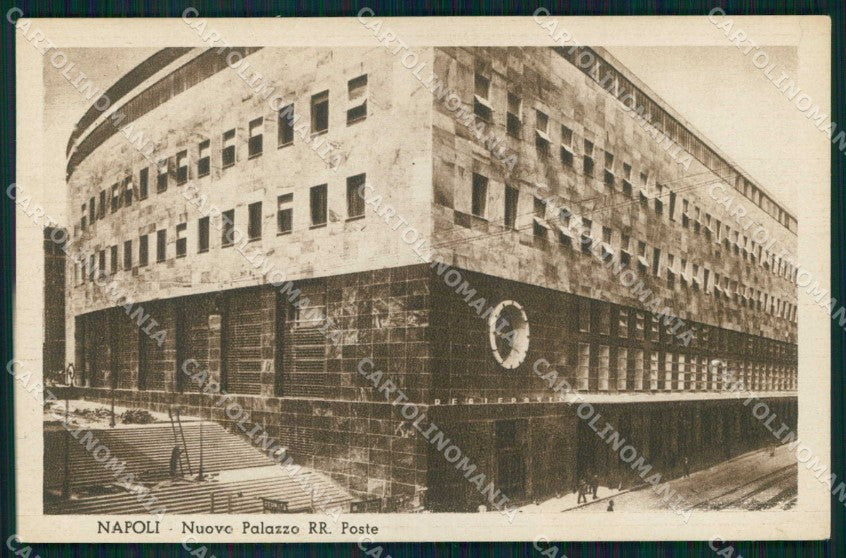 Napoli Città Nuovo Palazzo Poste cartolina MX4787 – fronte