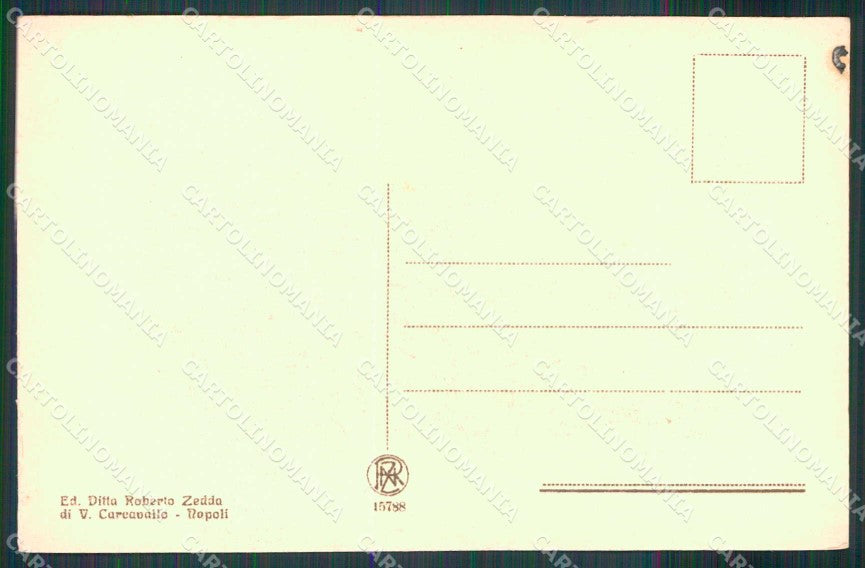 Napoli Città Via Caracciolo Veduta Mare Barca Vesuvio cartolina MX4788 – retro