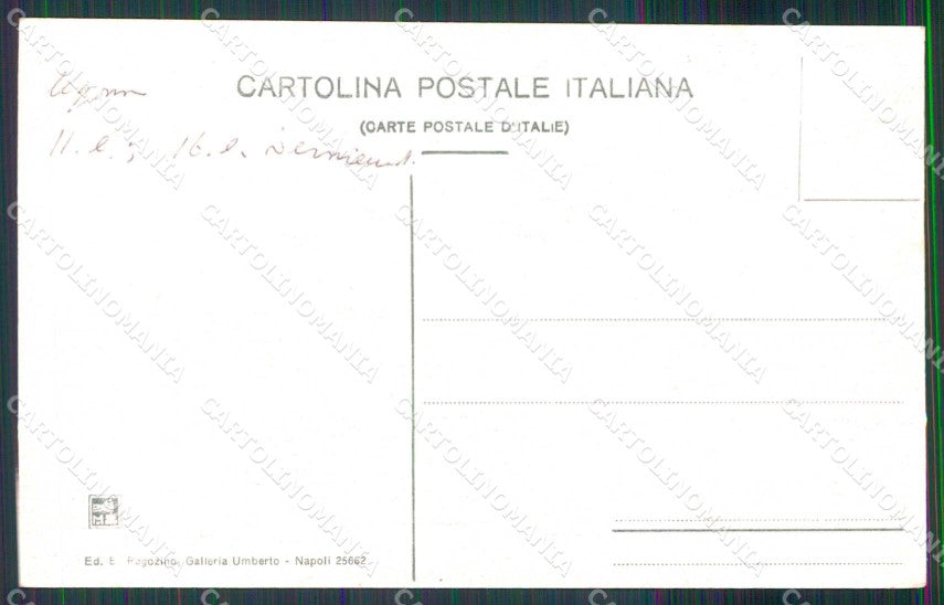 Napoli Città Via Partenope Castel dell Ovo Ragozino cartolina MX4804 – retro