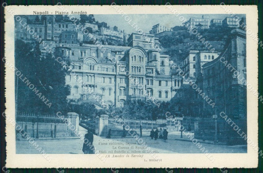 Napoli Città Piazza Amedeo Ode Morandi cartolina MX4807 – fronte