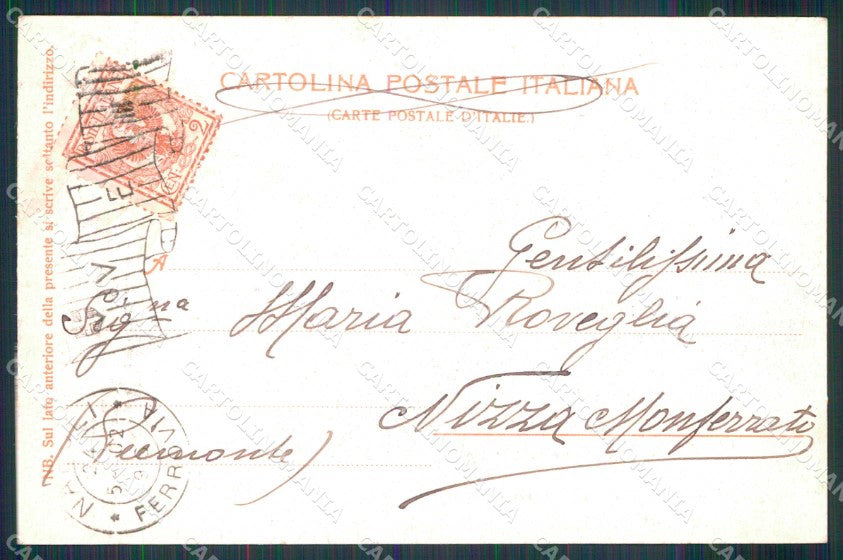 Napoli Città Monumento Re Vittorio Emanuele Piazza Municipio cartolina MX4820 – retro