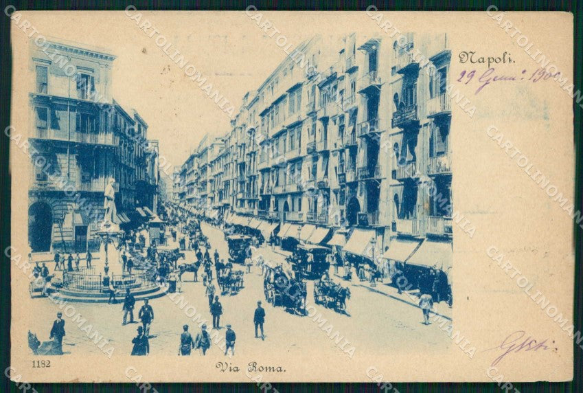 Napoli Città Via Roma cartolina MX4832 – fronte