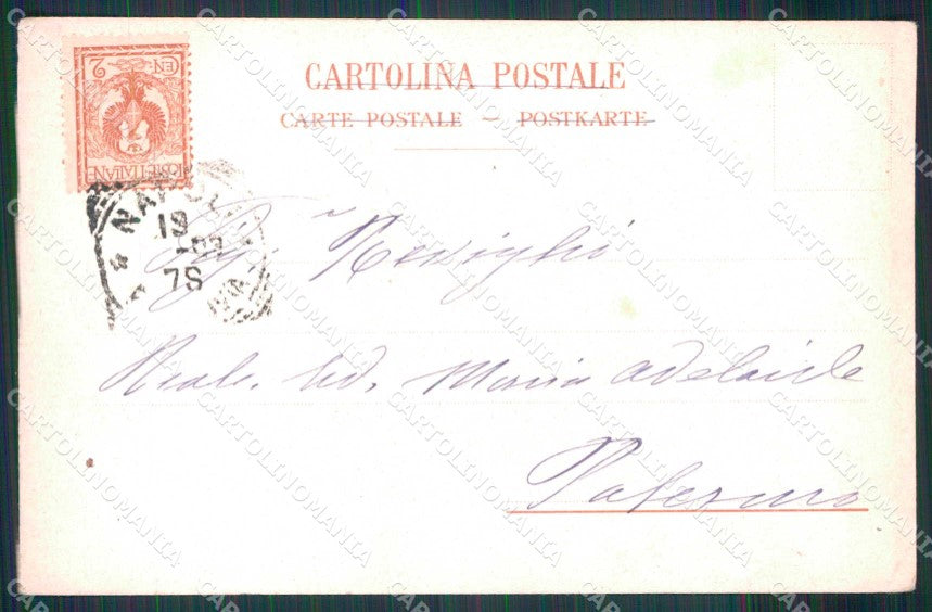 Napoli Città Piazza Carità Via Roma Brogi Richter 316 cartolina MX4836 – retro