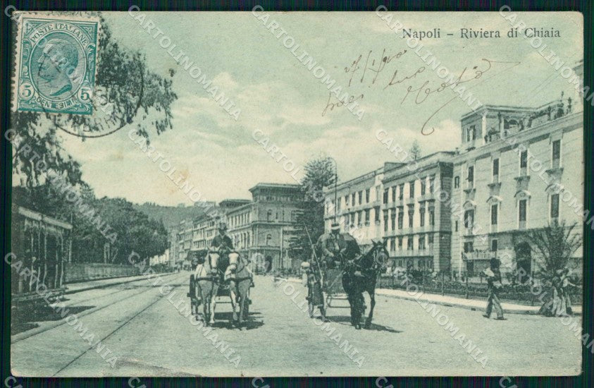 Napoli Città Riviera Chiaia cartolina MX4845 – fronte