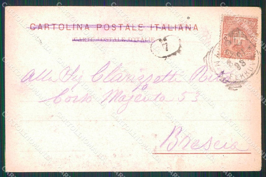 Napoli Città Chiatamone Hotel Royal Vesuvio Brogi cartolina MX4850 – retro