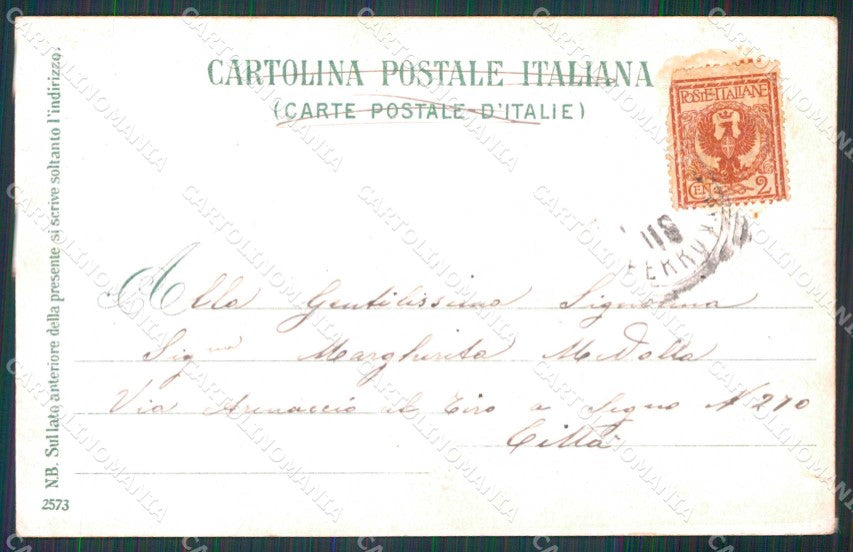 Napoli Città Porto Militare Barche Ragozino cartolina MX4864 – retro