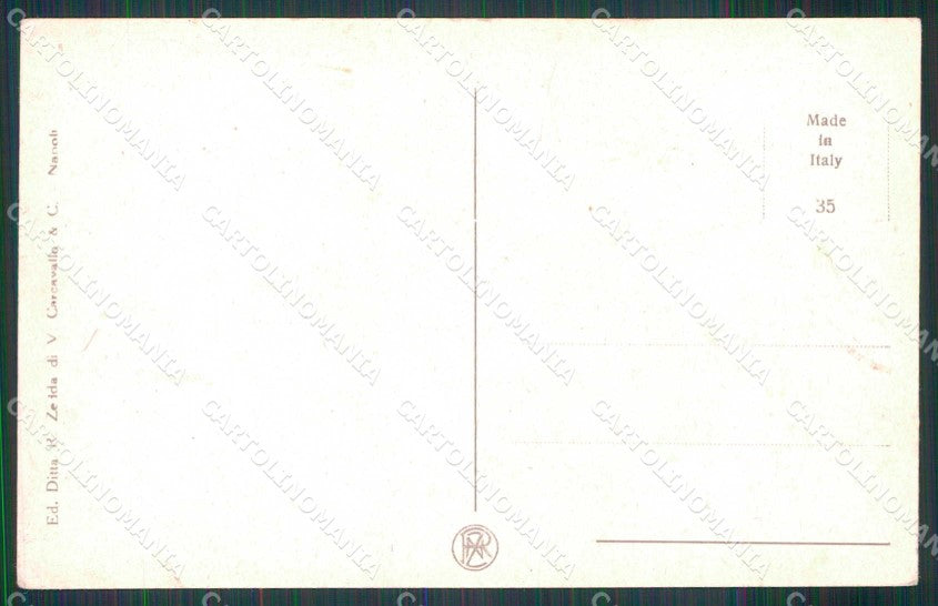 Napoli Città Mergellina Barche di Pescatori Mestieri cartolina MX4892 – retro