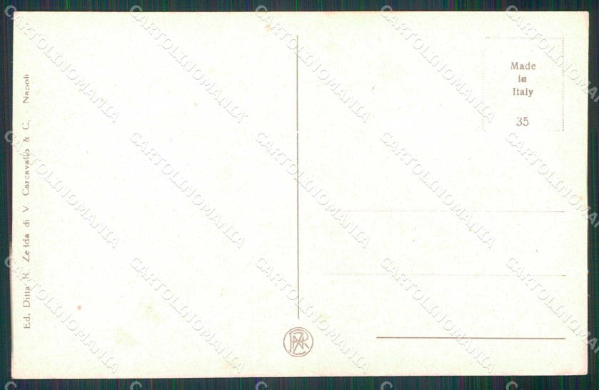 Napoli Città Mergellina Barche di Pescatori Mestieri cartolina MX4893 – retro