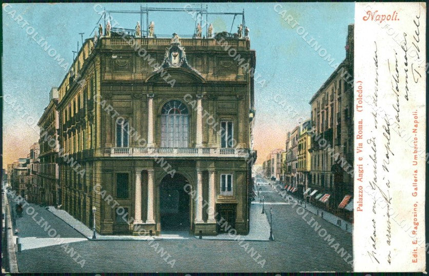 Napoli Città Palazzo Angri Via Roma Ragozino 2733 cartolina MX4897 – fronte