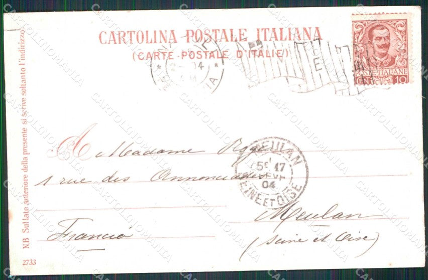 Napoli Città Palazzo Angri Via Roma Ragozino 2733 cartolina MX4897 – retro